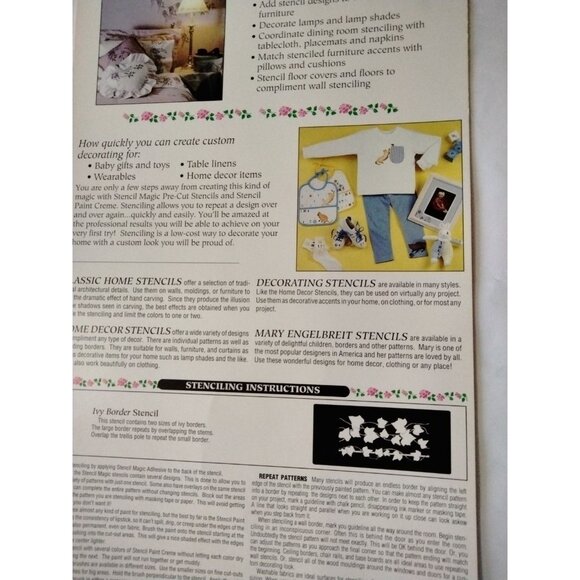 Delta Home Stencil Ivy Border Pre-Cut Walls Furniture Craft - Picture 8 of 9